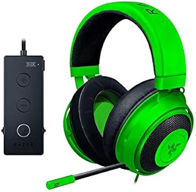 Casque de jeu razer kraken tournament edition avec technologie audio spatiale thx, contrôle