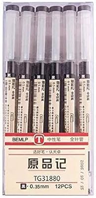 Stylo à encre gel ultra fine 0,35 mm noir pour fournitures de papeterie