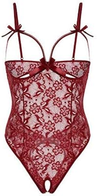 Ensemble de lingerie sexy avec harnais dos nu à entrejambe ouvert