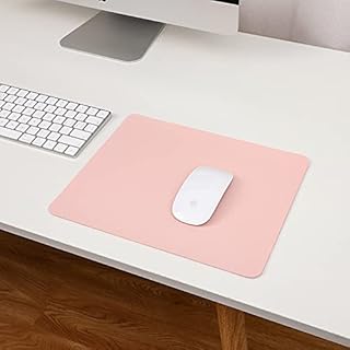 Tapis de souris rectangulaire ultra-fin en cuir pu simple de haute qualité