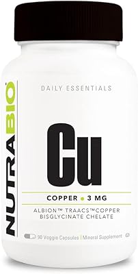 Chélate de cuivre nutrabio (3 mg), soutien immunitaire - 90 gélules