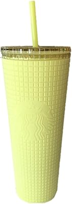 Tasse starbucks venti yellow soft touch par mido, 24 oz