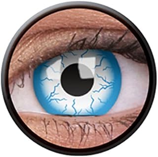 Lentille de contact colourvue crazy lens lightning jetable d'un an 14 mm