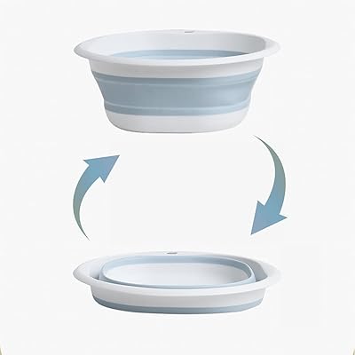 Lavabo pliable portable remozan avec support (12,6 x 8,6 x 4,7 pouces)