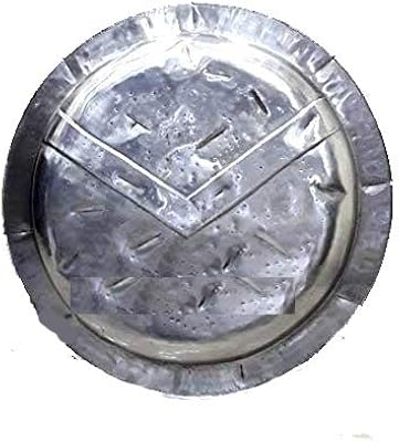 Thorinstruments (avec appareil) bouclier médiéval chrome 300 bouclier spartiate 24 pouces