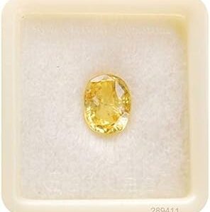 Ayush gems 6,25 ratti / 5,35 carats aa++ qualité saphir jaune de ceylan pierre certifiée pukhraj précieux en vrac, pierres précieuses, saphir jaune. L'expérience e-commerce réinventée par Diaytar au Sénégal