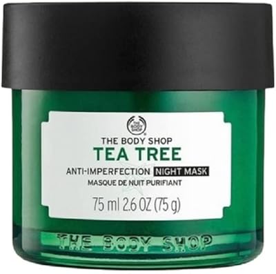 Masque de nuit anti-imperfections à l'arbre à thé the body shop, 75 ml
