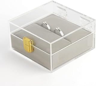 Boîte à bagues de célébration de mariage mondiale - boîte porte-bagues transparente mr