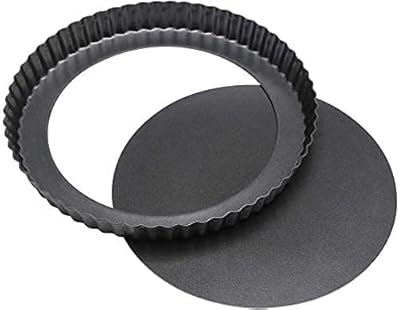 Moule à tarte de 8 pouces, plat de cuisson antiadhésif en acier au