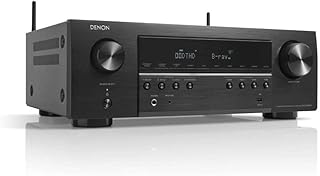 Récepteur a/v denon 8k 5.2 canaux, caisson de basses home cinéma, compatible alexa