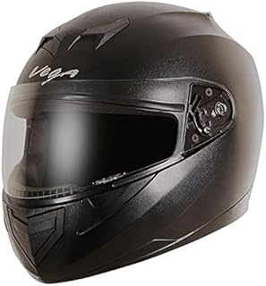 Casque de moto intégral vega edge - noir (taille m)
