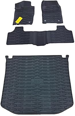 Ensemble de tapis de sol en caoutchouc et de doublure de plateau