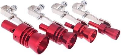 Soupape de gonflage de tuyau d'échappement turbo en aluminium, taille m, couleur rouge
