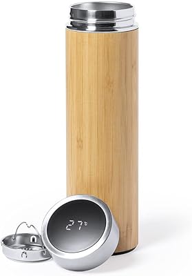 Bouteille d'eau intelligente gino 500 ml en acier inoxydable - bouteille d'eau chaude