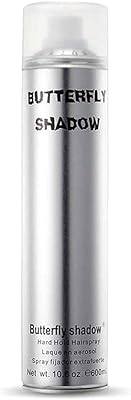 Laque pour cheveux butterfly shadow 600 ml spray à tenue forte pour le style