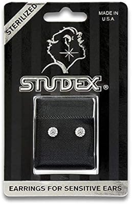 Boucles d'oreilles studex en acier inoxydable délicat serti tiffany boule de feu