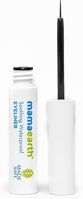 Eyeliner imperméable apaisant mama earth à l'huile d'amande et de ricin tenue 10