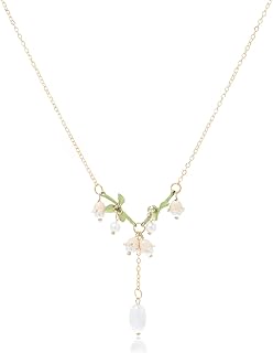 Collier zerio muguet, collier de fleurs de lys collier vert collier de fleurs de feuilles blanches pour femmes mariée mariage. Commandez malin, vivez mieux avec Diaytar