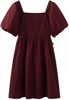 Robe d'été pour femmes robe à manches courtes bouffantes pour femmes