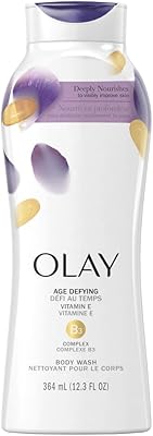 Nettoyant pour le corps anti-âge olay avec vitamine e, 364 ml, blanc