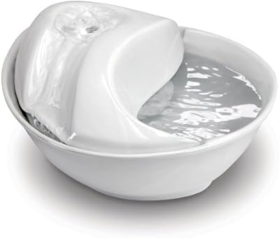 Fontaine en céramique rain drop, blanche, 1,8 litres de pioneer pet