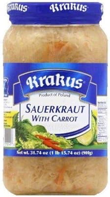 Choucraute krakus à la carotte 31.74oz (900g). produit de pologne. kapusta kwaszona z