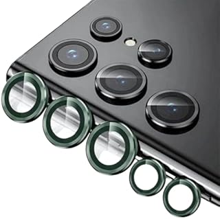 Protecteur d'objectif d'appareil photo zigg compatible avec samsung galaxy s22 ultra hd, alliage