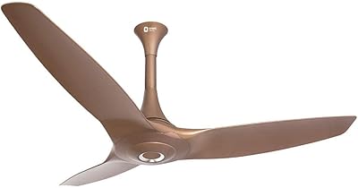 Ventilateur de plafond électrique orient de 48 pouces, marron caramel