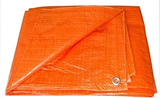 Couverture de bâche imperméable feuille en plastique orange couverture imperméable pour porche