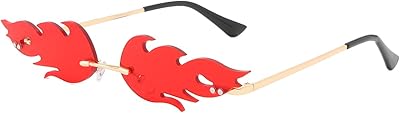 Jovakit fire flame lunettes de soleil femmes hommes lunettes de soleil sans monture lunettes de protection uv. Diaytar : Faites des achats intelligents en quelques clics