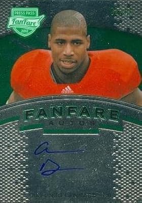 Autograph warehouse 270128 carte de football dédicacée par alfonzo dennard - fonzie nebraska