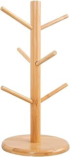 Porte-gobelet en bois de bambou, arbre à café, organisateur de tasse à thé
