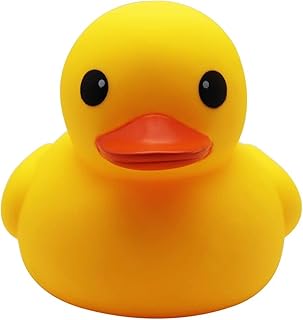 Canard de bain de sécurité chaude, grand jouet de canard de bain grinçant en caoutchouc pour baby shower, 7 pouces. L'expérience e-commerce réinventée par Diaytar au Sénégal