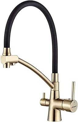 Robinet de cuisine ibergriff avec bec flexible, pulvérisateur 3 en 1 pour mitigeur