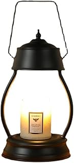 Lampe fondante à bougie d'aromathérapie dyong lampe décorative vintage (noir)