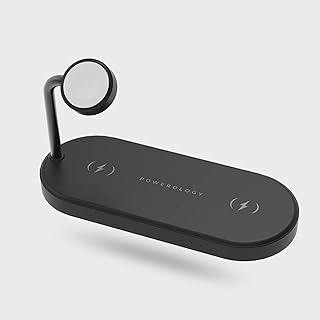 Support de charge sans fil 60 w adaptateur secteur britannique - powerology chargeur sans fil qi rapide 4 en 1 avec câble d'alimentation usb-c vers usb-c compatible avec iphone, macbook pro, air et apple watch series 3/4/5/6 /7/8. Diaytar : Votre destination shopping préférée au Sénégal