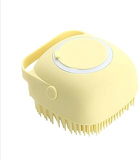 Brosse de bain en caoutchouc de silicone pour animaux de compagnie, brosse