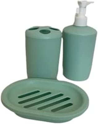 Ensemble d'accessoires de salle de bain en plastique jenny de 3 pièces
