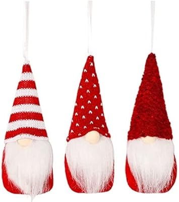 Décorations de sapin de noël betsari, lot de 3, poupées elfes du père