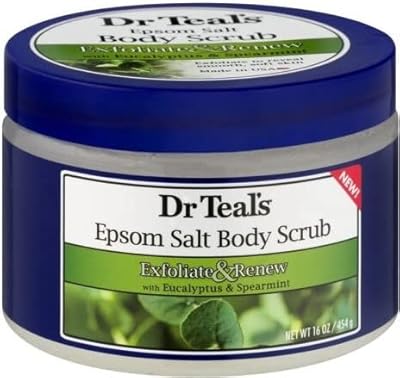 Exfoliant corporel au sel d'epsom et à la menthe poivrée du dr teal's