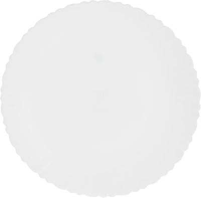 Assiette plate en opale cannelée blanche borosil lara, 27 cm, blanc, 11fpflpw, 1