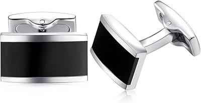 Boutons de manchette rectangulaires ours en miel pour chemises pour hommes, en acier