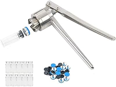 Voici une machine à sertir manuelle de 20 mm + 10 flacons bouchons