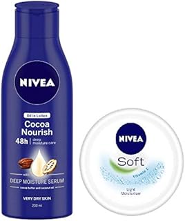Lotion nourrissante nivea à l'huile de cacao - 200 ml + crème hydratante