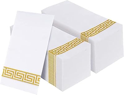 Serviettes dorées yudohau serviettes en tissu jetables de table essuie-mains papier au toucher