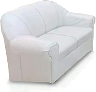 Un canapé de salon deux places moderne de mb furniture dashing white