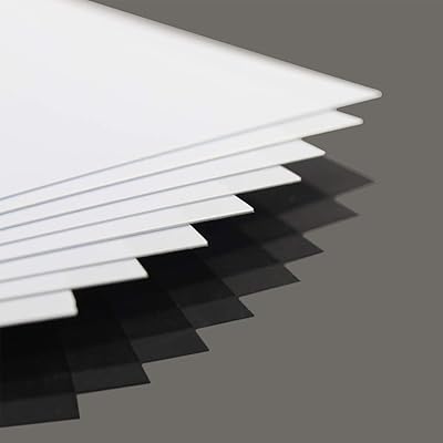 Feuilles de polystyrène blanc 8 pièces 05 mm d'épaisseur 200