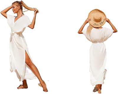 Maillots de plage femme maillots de bain bikini noir et blanc chemise longue