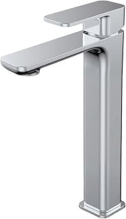 Robinet mitigeur de lavabo haut à poignée unique fashion home, robinet de salle