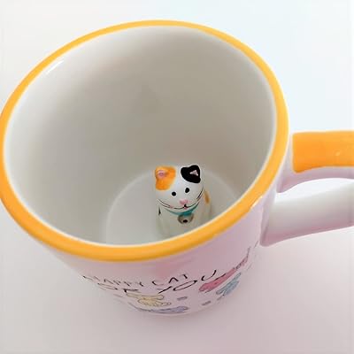 Mignonne tasse surprise chat 3d tasse en céramique avec imprimé